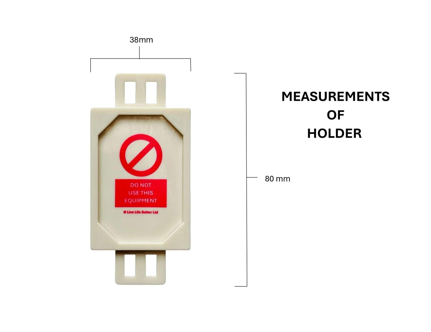 LIVELIFEBETTER® Safe Working Load Mini Tag and Insert - Pack of 20 Holders and 40 Inserts