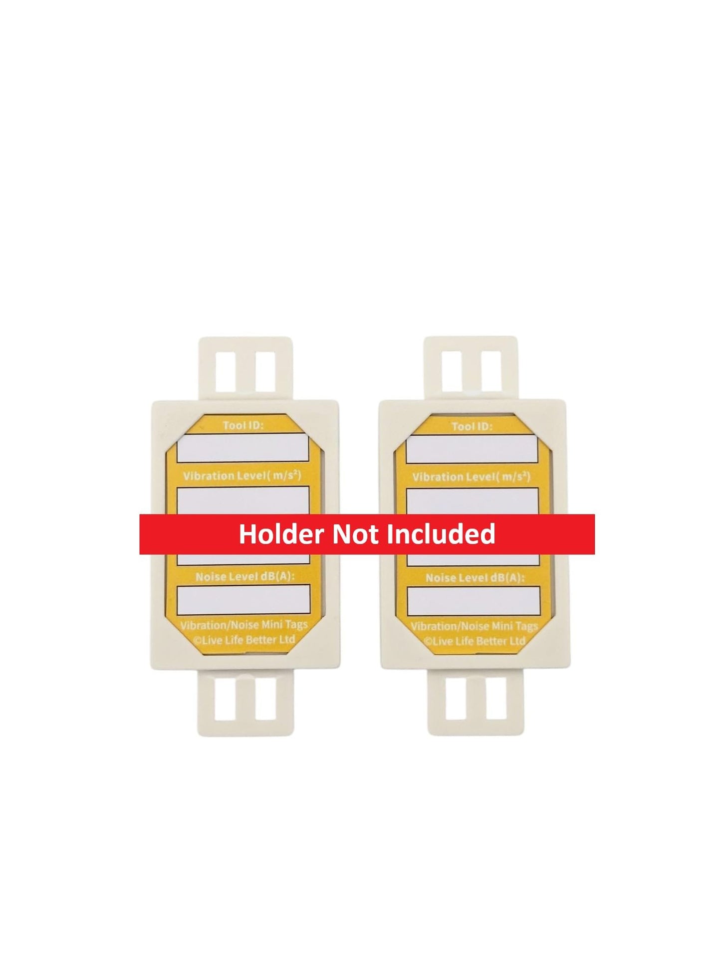 LIVELIFEBETTER® Vibration/Noise Mini Tags - Holders and Inserts