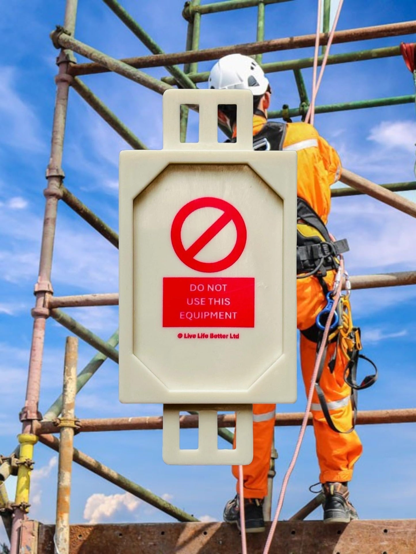 LIVELIFEBETTER® Harness Inspection Mini Tag and Insert - Pack of 20 Holders and 40 Inserts