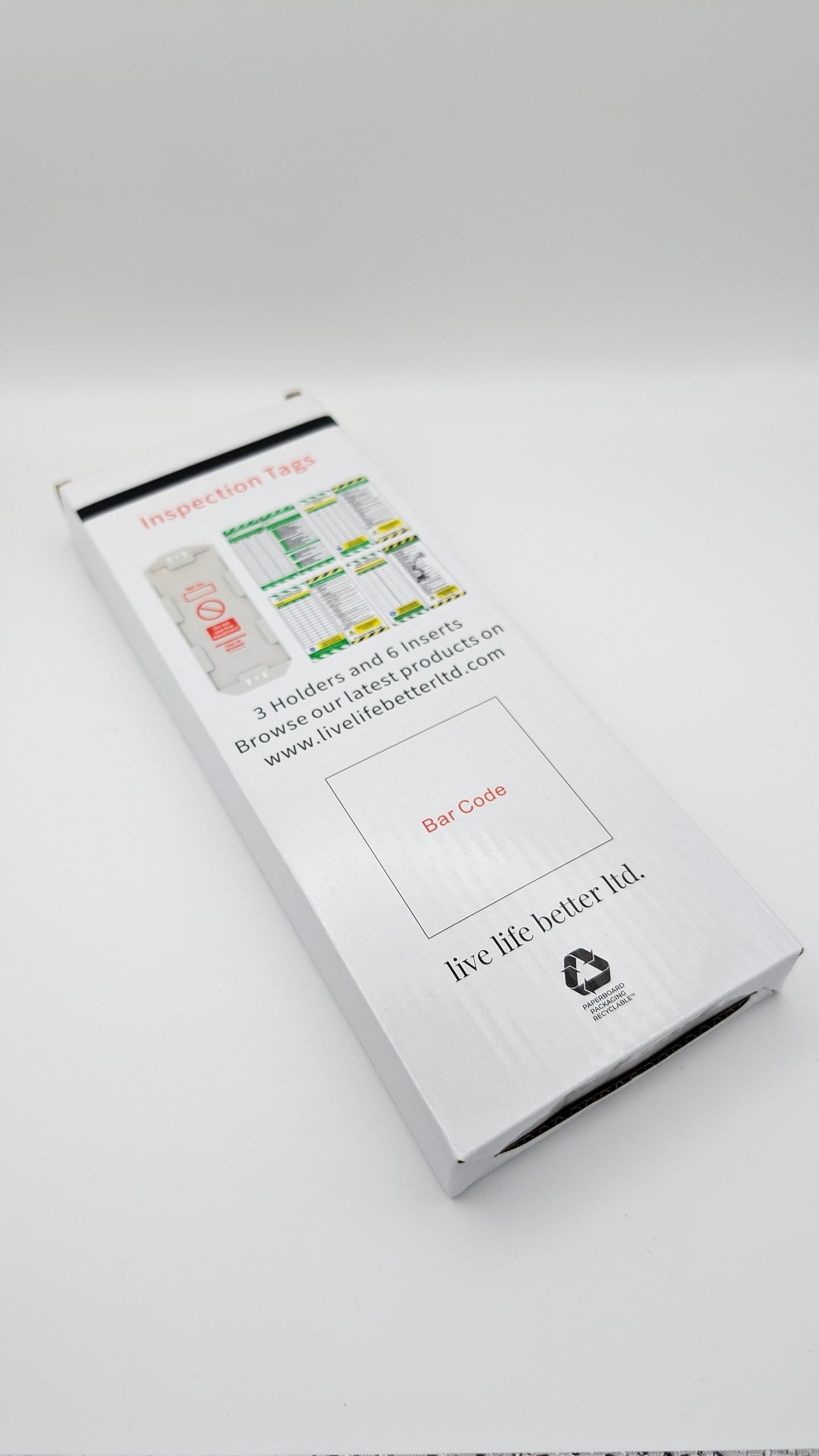 LIVELIFEBETTER® Telehandler Inspection Tags - Holders and Inserts - Pre-Use Checklist and Daily Safety Inspection Record