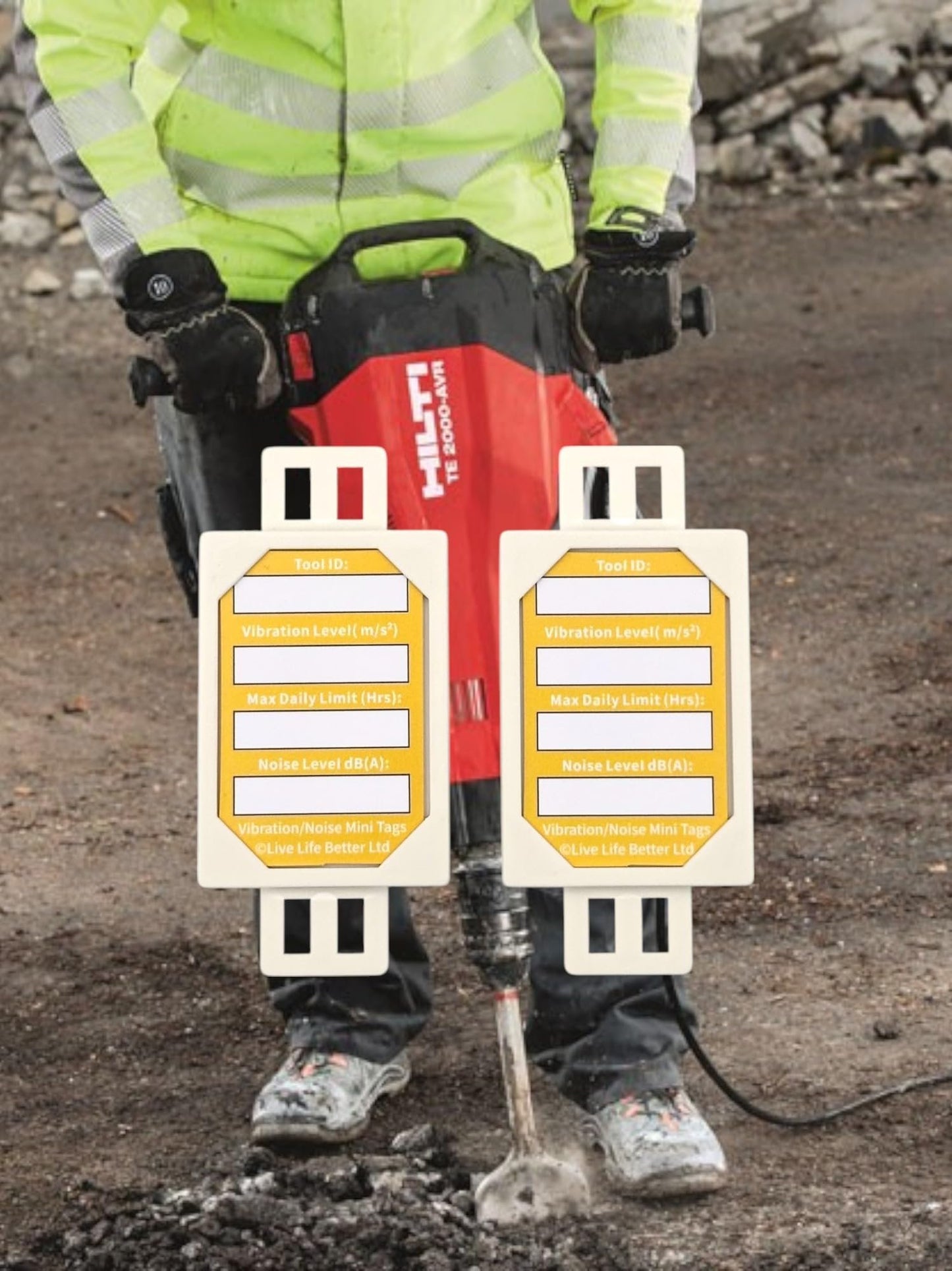 LIVELIFEBETTER® Vibration/Noise Mini Tags - Holders and Inserts