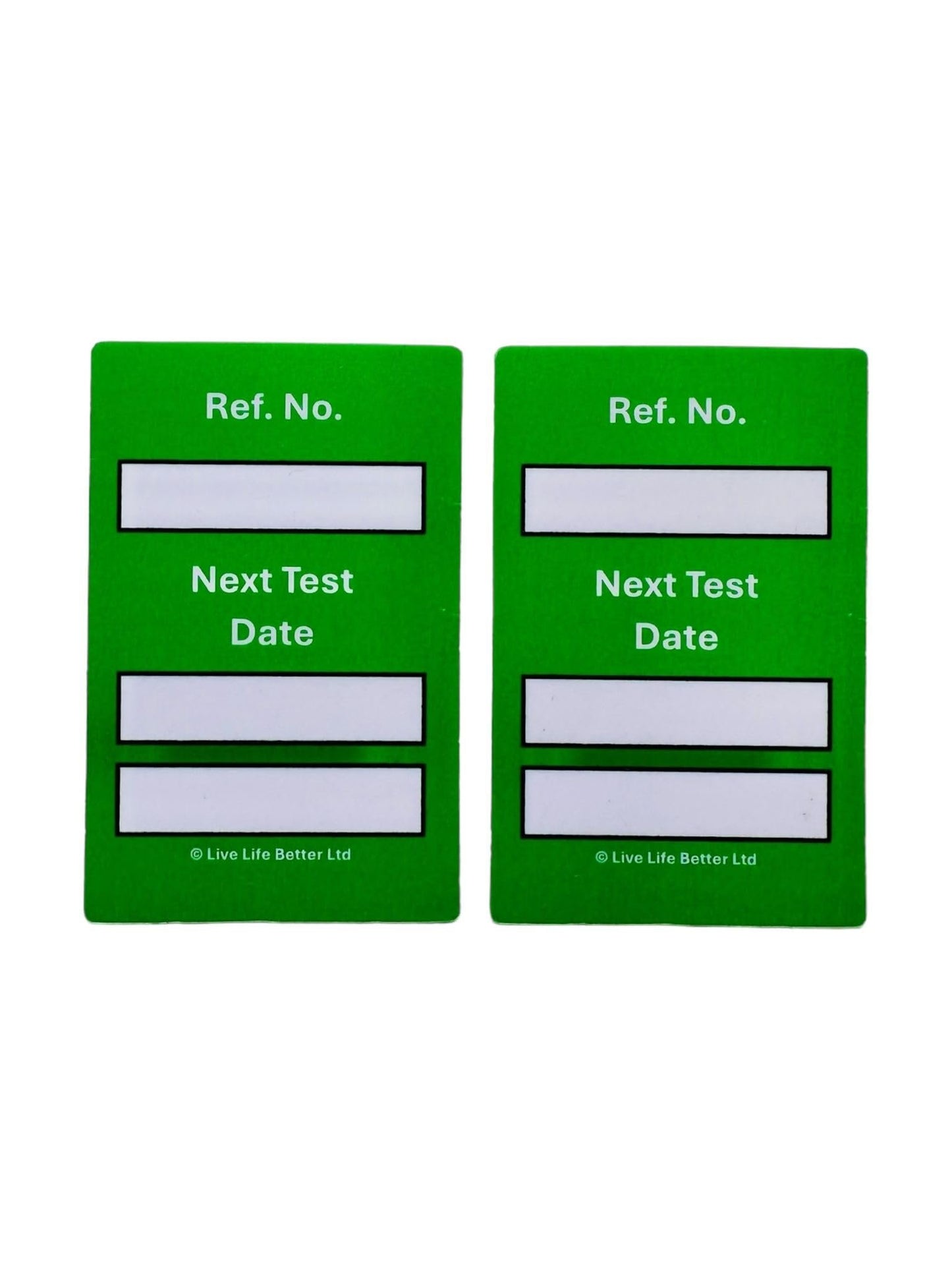 LIVELIFEBETTER Equipment Testing Mini Tags and Inserts