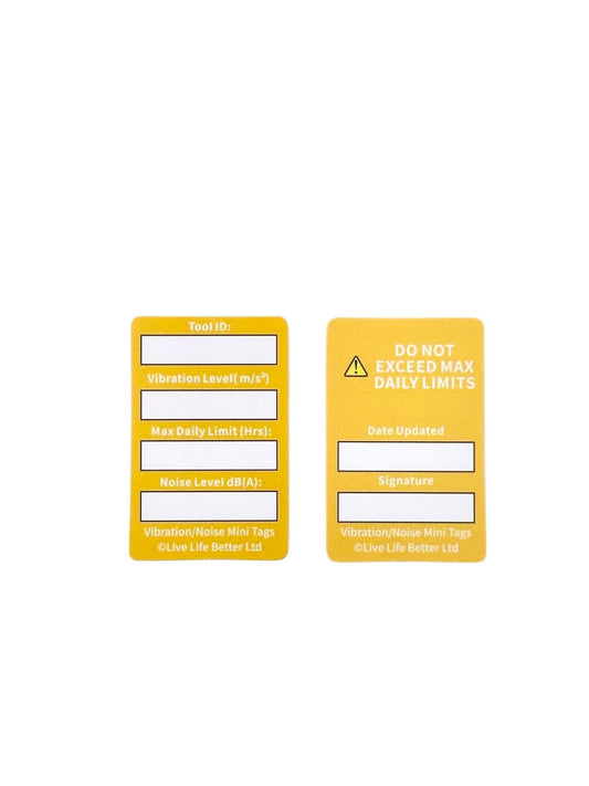 LIVELIFEBETTER® Vibration/Noise Mini Tags - Holders and Inserts