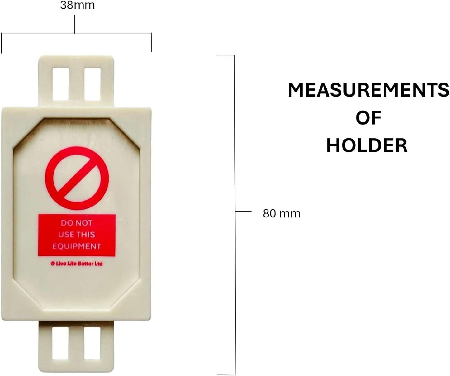 Safe Working Load Mini Tag and Insert - Pack of 20 Holders and 40 Inserts