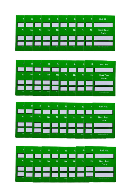 LIVELIFEBETTER Equipment Testing Mini Tags and Inserts
