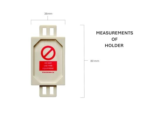 LIVELIFEBETTER® Electrical Safety Inspection (PAT Testing) Mini Tag and Insert - Pack of 20 Holders and 40 Inserts