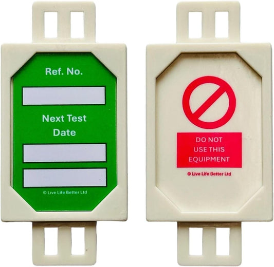 Equipment Testing Mini Tag and Insert - Pack of 20 Holders and 40 Inserts